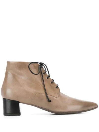 Marsèll Lace-up Ankle Boots In Grey