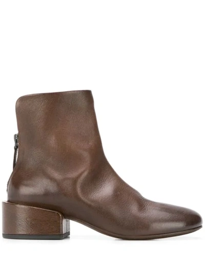 Marsèll Rear Zipped Boots In Brown