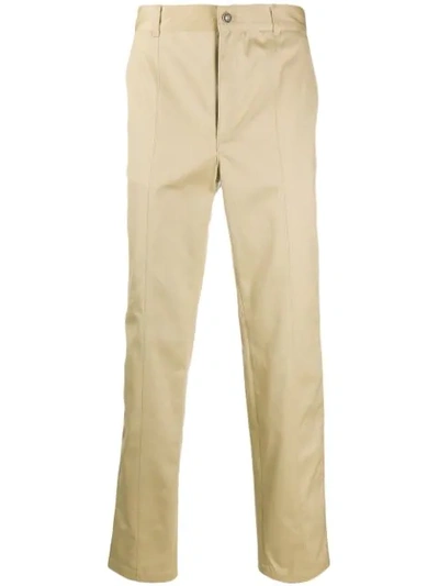 Givenchy Long Straight-leg Trousers In Neutrals