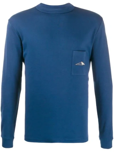 Anglozine Zine Long Sleeve T-shirt In Blue