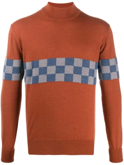 Anglozine Tail End Charlie Jumper In Orange