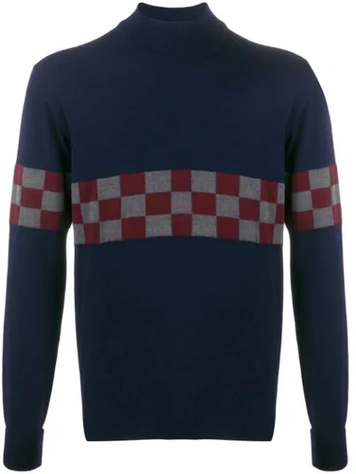 Anglozine Tail End Charlie Jumper In Blue