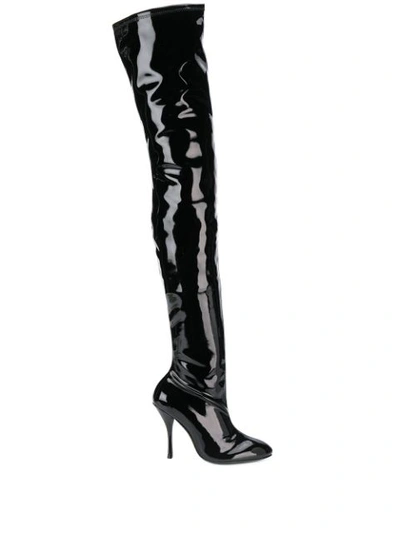 Stuart Weitzman Vienna 100 Boots In Black