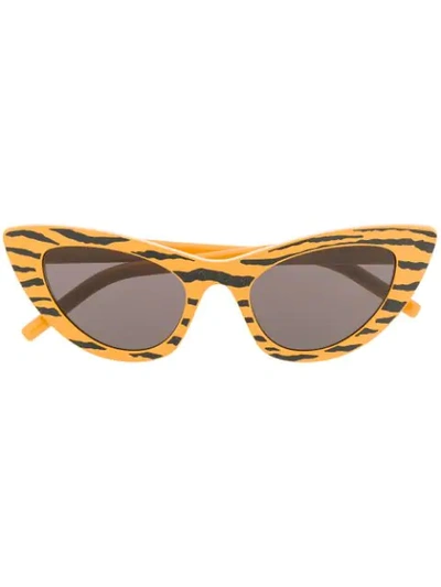 Saint Laurent Lily Tiger Sunglasses In 黄色