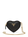 Prada Heart Mini Bag In Black