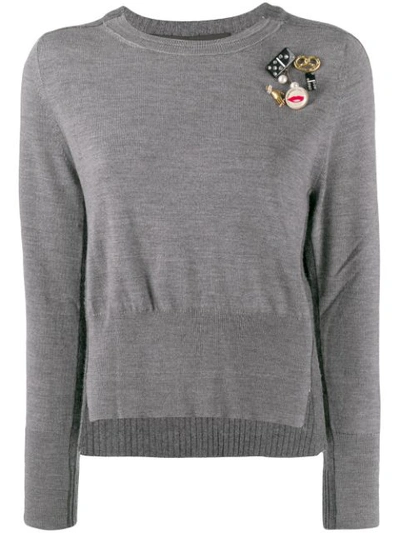 Marc Jacobs The Diy Wool Jumper In Grey