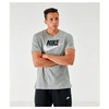 Nike Sportswear Icon Futura Logo-print Cotton-jersey T-shirt In Grey