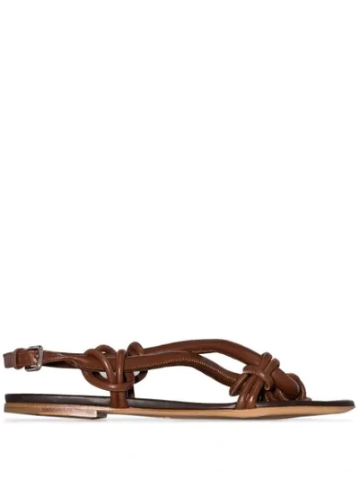 Jil Sander Rope-style Sandals In Brown
