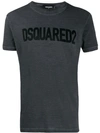 Dsquared2 Logo Print T-shirt In Grey