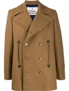 Vivienne Westwood Fitted Double-breasted Coat In Brown