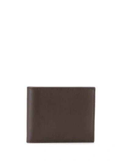 Orciani Foldover Top Wallet In Brown