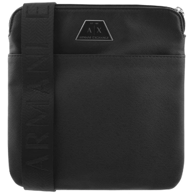 Armani Exchange Logo Messenger Bag Black