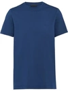 Prada Chest Logo T-shirt In Blue