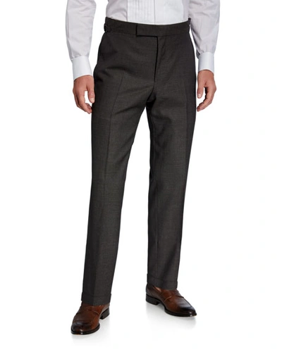 Tom Ford Men's O'connor Mouline Wool Pants In Brown