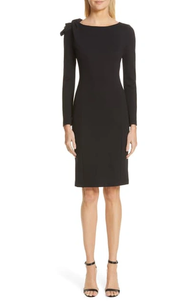 Armani Collezioni Emporio Armani Body-con Dress With Shoulder Detail In Black