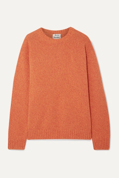Acne Studios Samara Oversized Wool Sweater In Orange