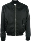 Moschino Black Nylon Bomber Jacket