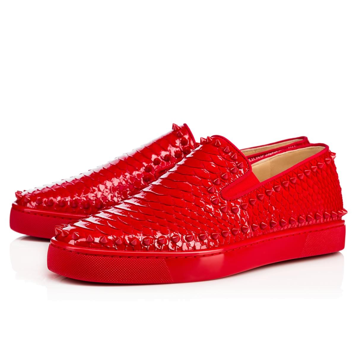 christian louboutin pik boat men's flat