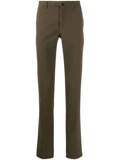 Incotex Classic Chinos In Brown