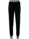 Dolce & Gabbana Piped Logo Track Pants In Black