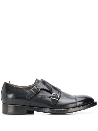 Officine Creative Emory Monk Strap Loafers In Black