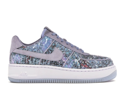 Pre-owned Nike Air Force 1 Upstep Glass Slipper (women's) In Palest Purple/white