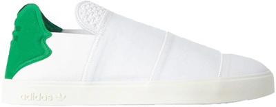 Pre-owned Adidas Originals  Elastic Slip On Pharrell White In White/white/green