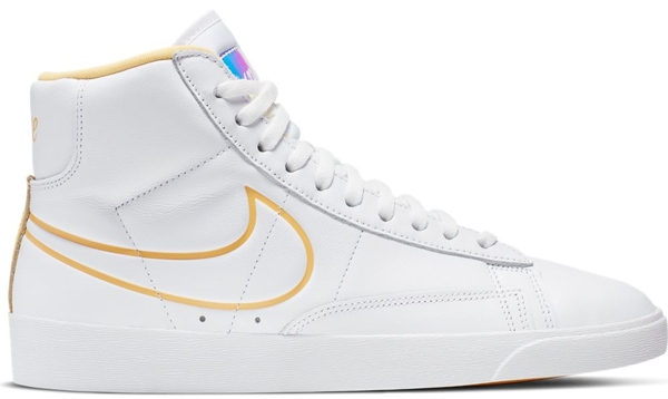 nike blazer mid white topaz gold