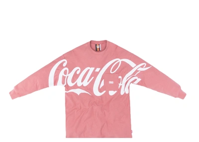 Pre-owned Kith X Coca-cola Quinn L/s Tee Pink