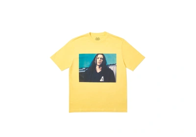 Pre-owned Palace  Wise Up T-shirt Yellow