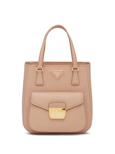 Prada Metroplis Tote Bag In Neutrals