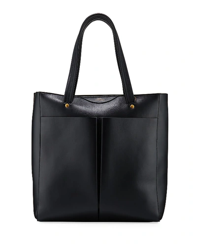 Anya Hindmarch Nevis Smooth Leather Tote Bag In Black