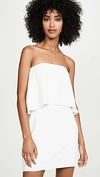 Amanda Uprichard Topanga Strapless Mini Dress In Ivory