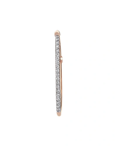 Kismet By Milka Rock'n Charm 14k Rose Gold Diamond Hook Hoop Earring, Single