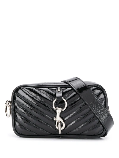 Rebecca Minkoff Camera Leather Belt Bag In Black
