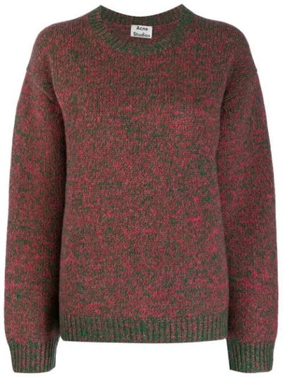 Acne Studios Chunky Knit Jumper In Green