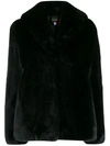 La Seine & Moi Faux Fur Jacket In Black