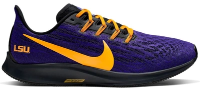 Pre-owned Nike  Air Zoom Pegasus 36 Lsu In Court Purple/black-university Gold