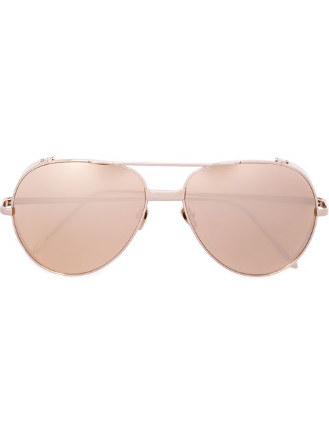 linda farrow aviator sunglasses