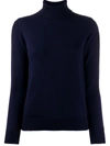 Apc Ribbed Roll Neck Jumper In Black