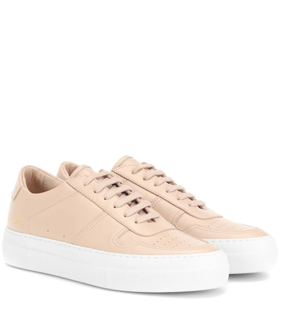 Common Projects Bball Leather Sneakers In Pink