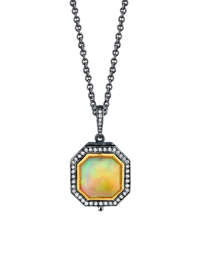 Arman Sarkisyan Diamond-trim Opal Pendant Necklace In Multi