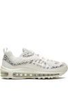 Nike Air Max 98 Lx Faux Leather-trimmed Embellished Pvc And Mesh Sneakers In White