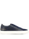 Common Projects Original Achilles Leather And Suede Sneakers In Navy