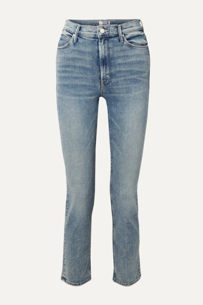 Mother The Dazzler High-rise Straight-leg Jeans In Laws Of Attraction In Blue