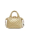 Mz Wallace Micro Sutton Bag In Gold/gold