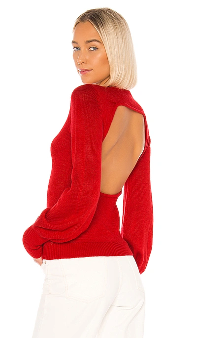 Lpa Aria Sweater In Soft Red