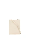 Jil Sander Braided Strap Shoulder Bag In White