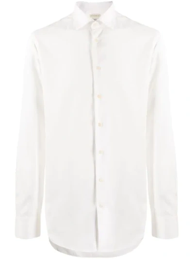 Etro Plain Long-sleeved Shirt In White