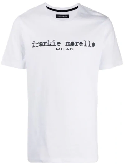Frankie Morello Logo Print T-shirt In White